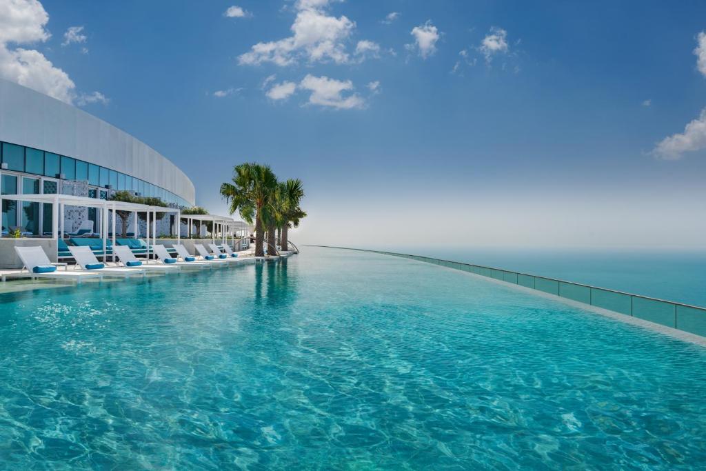 Address Beach Resort 77th floor adults only infinity pool bachelorette JBR Dubai