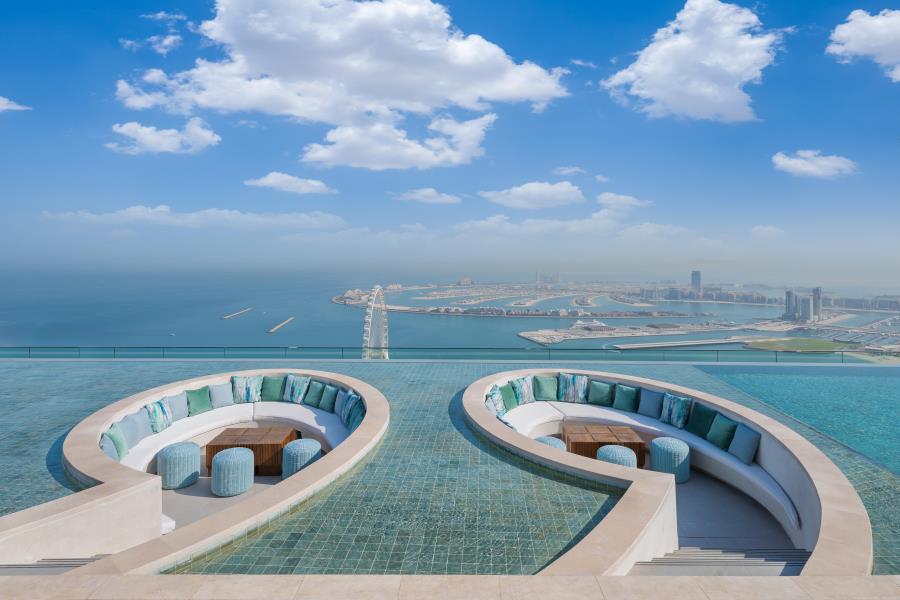 Address Beach Resort infinity pool day pass JBR Dubai