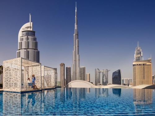 Address Dubai Mall hotel directly connected to Dubai Mall with Burj Khalifa views and rooftop pool