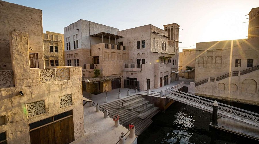 Al Seef Heritage Hotel Dubai best Old Dubai creek-side Curio Collection Hilton heritage architecture