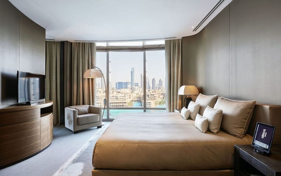 Armani Hotel Dubai inside Burj Khalifa tower with minimalist Italian design by Giorgio Armani