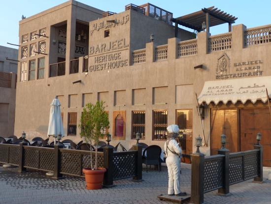 Barjeel Heritage Guest House best creek-side Shindagha wind-tower restored Old Dubai Heritage Village