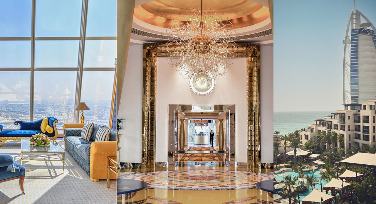 Burj Al Arab Jumeirah staying inside iconic sail-shaped hotel Dubai duplex suites Rolls-Royce