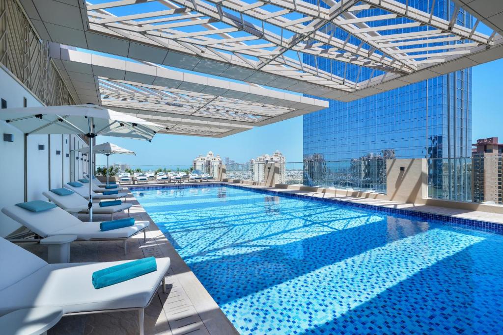 Cheval Maison The Palm Dubai pet friendly apartments kitchen balcony Palm Jumeirah