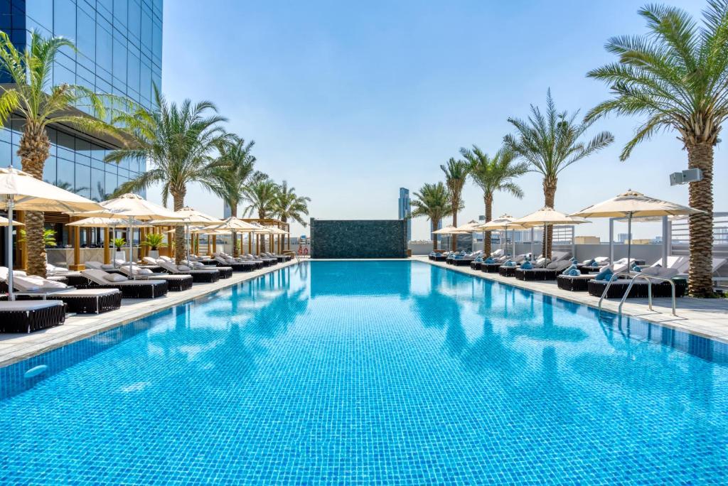The First Collection JVC outdoor pool with views