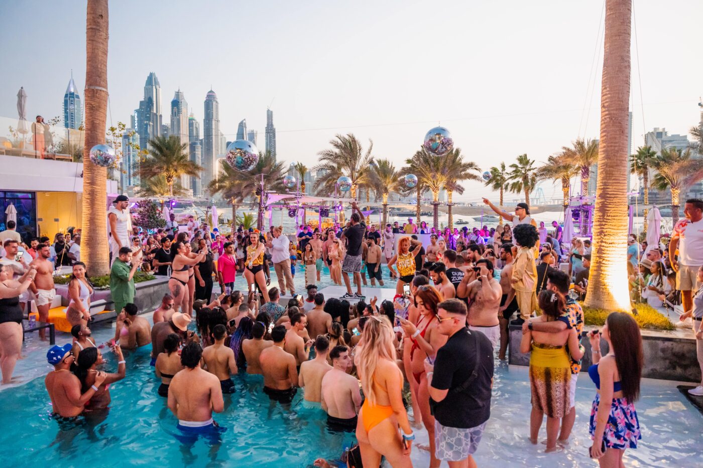 FIVE Palm Jumeirah Caña Pool Club adults-only party pool with international DJs Dubai