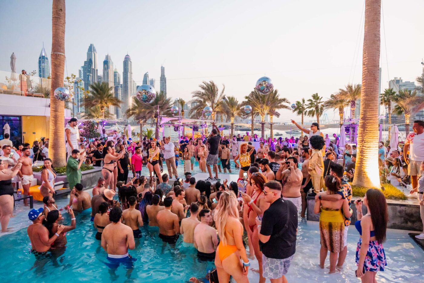 FIVE Palm Jumeirah Dubai party pool scene Russian CIS travelers