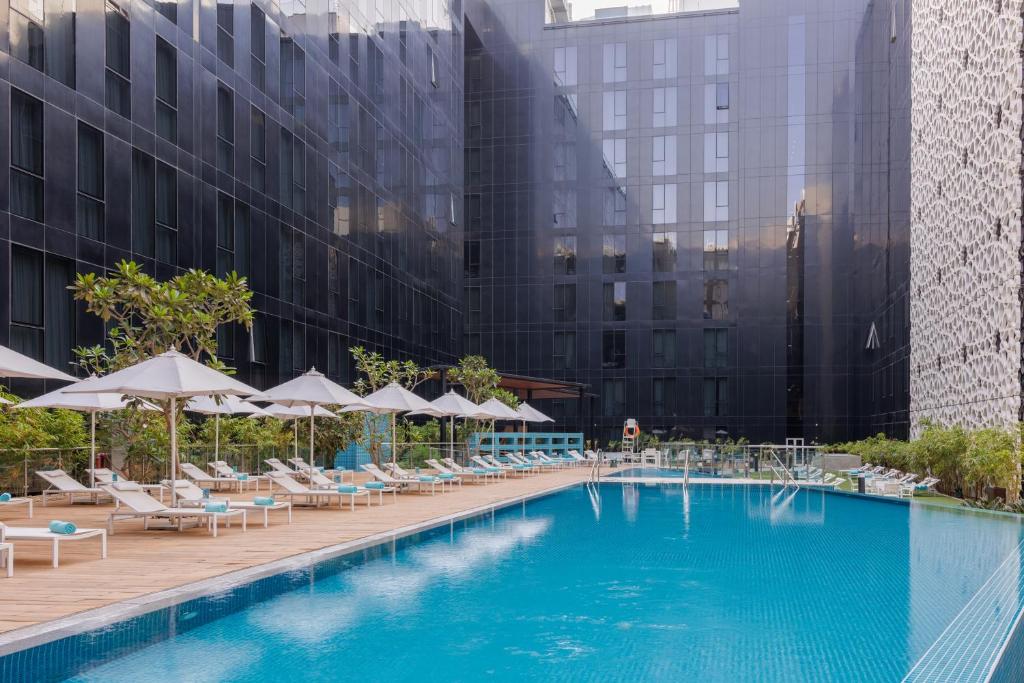 Ibis Styles Dubai Airport Hotel with free shuttle and colorful design