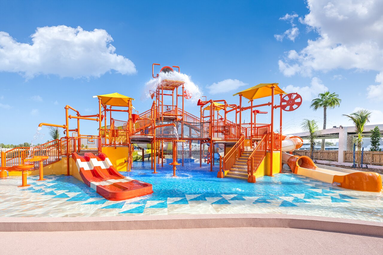 JA The Resort Dubai Beach Hotel with own free Splash and Play waterpark plus golf horse riding and beach