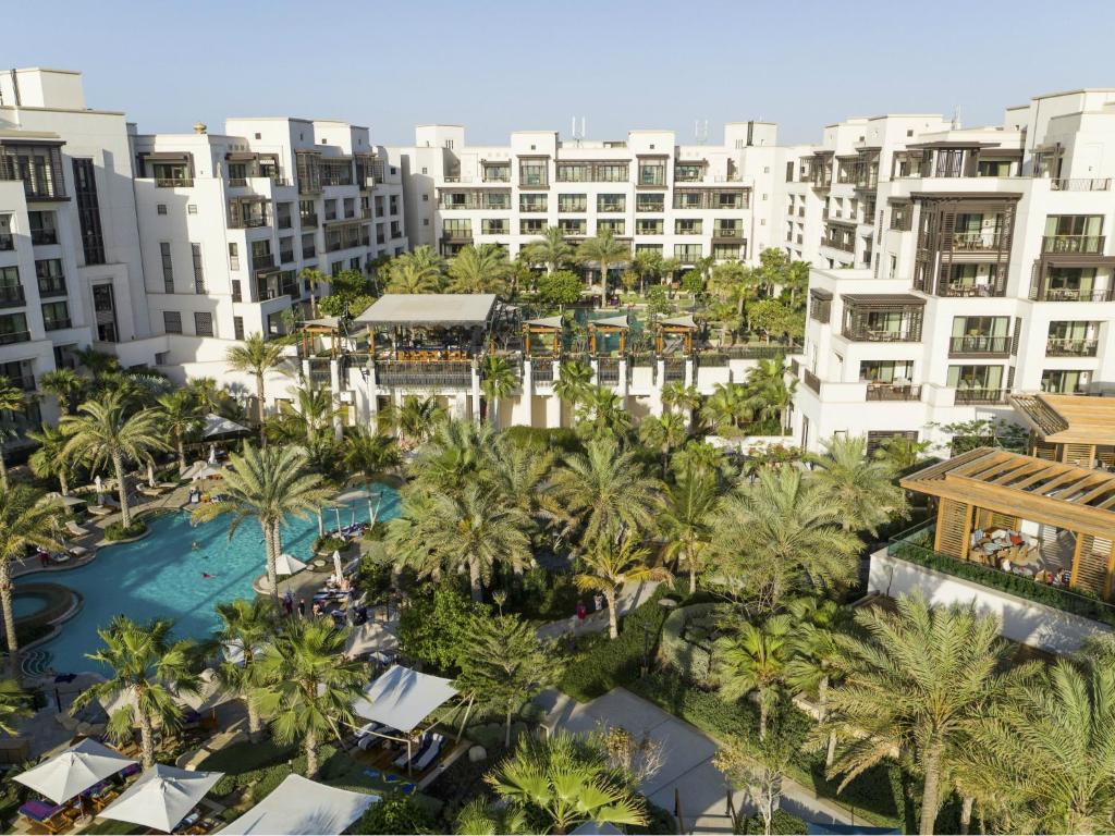 Jumeirah Al Naseem beach adults-only pool with Burj Al Arab view Madinat Jumeirah resort access