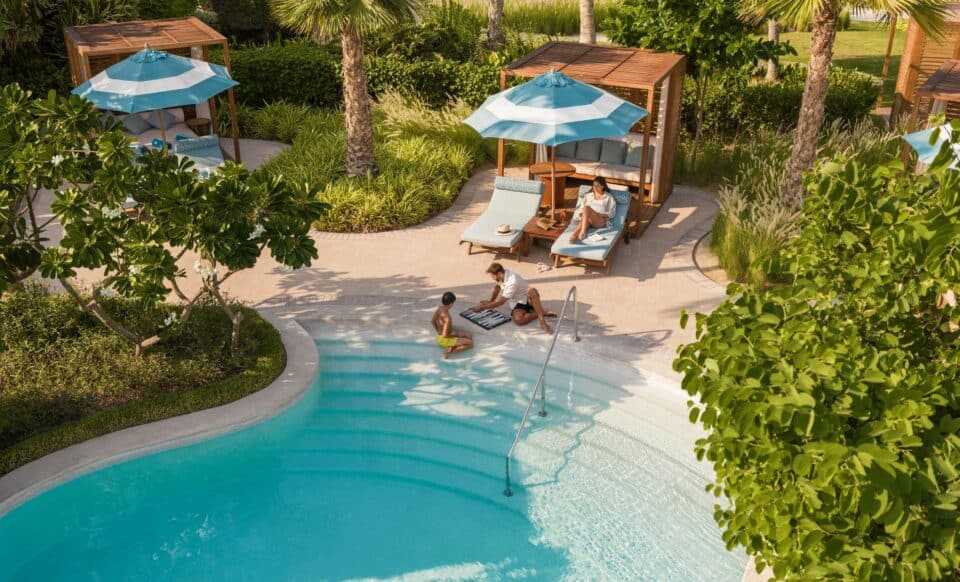 Jumeirah Beach Hotel Beit Al Bahar villa private plunge pool Burj Al Arab view Dubai