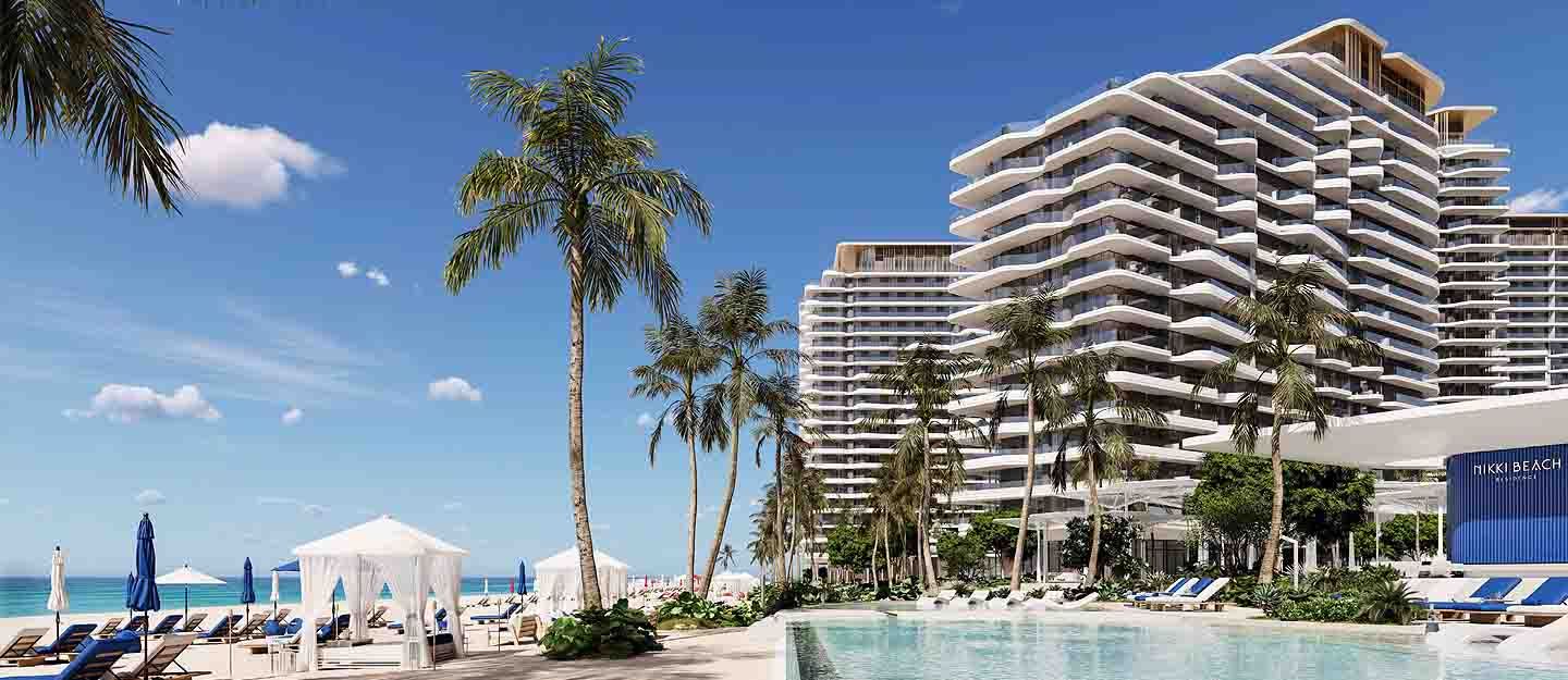 Nikki Beach Resort Dubai beachfront bungalow with direct access to private beach