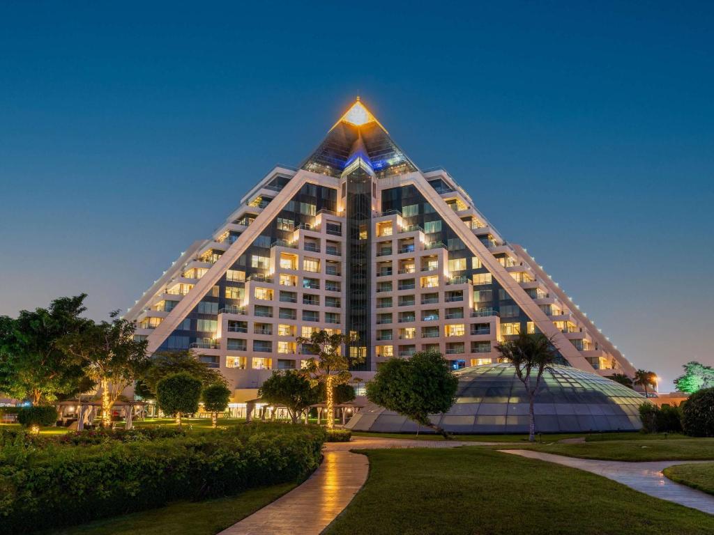 Raffles Dubai pyramid hotel with Arabic-speaking staff for Saudi guests