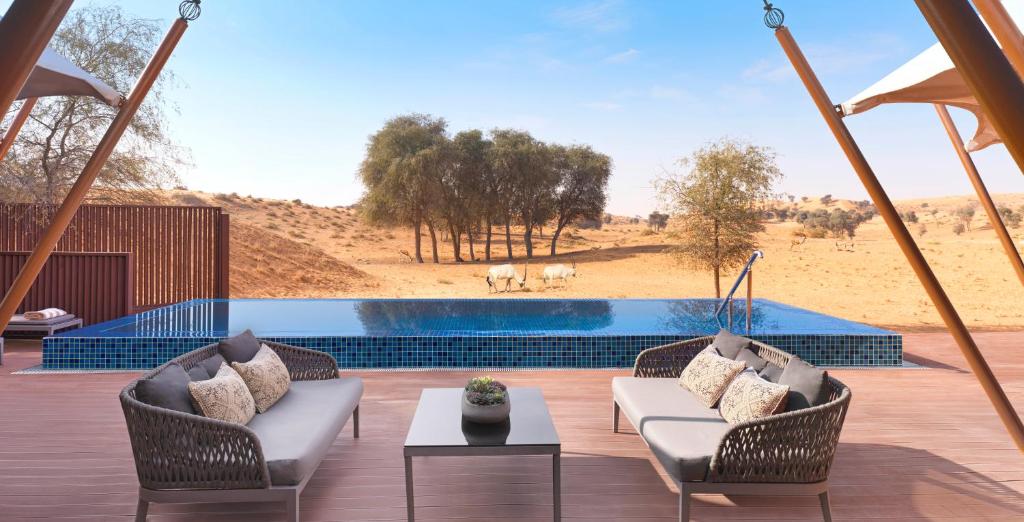 Ritz-Carlton Al Wadi Desert Ras Al Khaimah best private pool villas falconry nature reserve