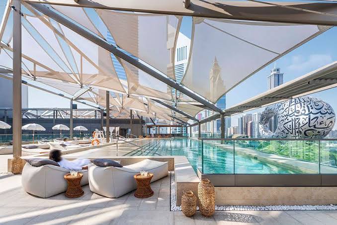 SCAPE Pool Deck Dubai Marina day pass infinity pool