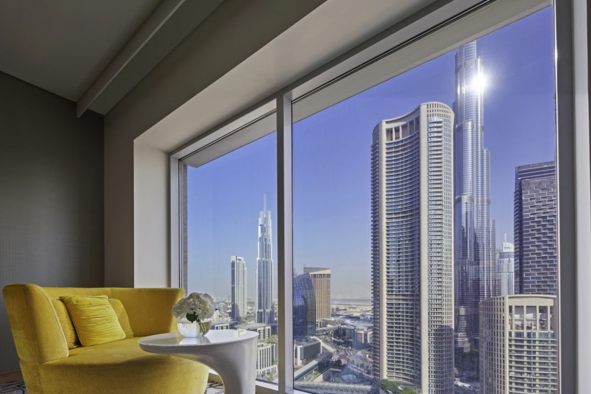 Sofitel Dubai Jumeirah Beach distant Burj Al Arab view value JBR all Gulf facing rooms