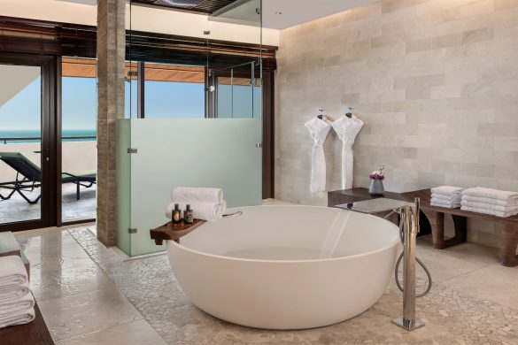 Sofitel Dubai The Palm luxury suite with whirlpool jacuzzi on private terrace