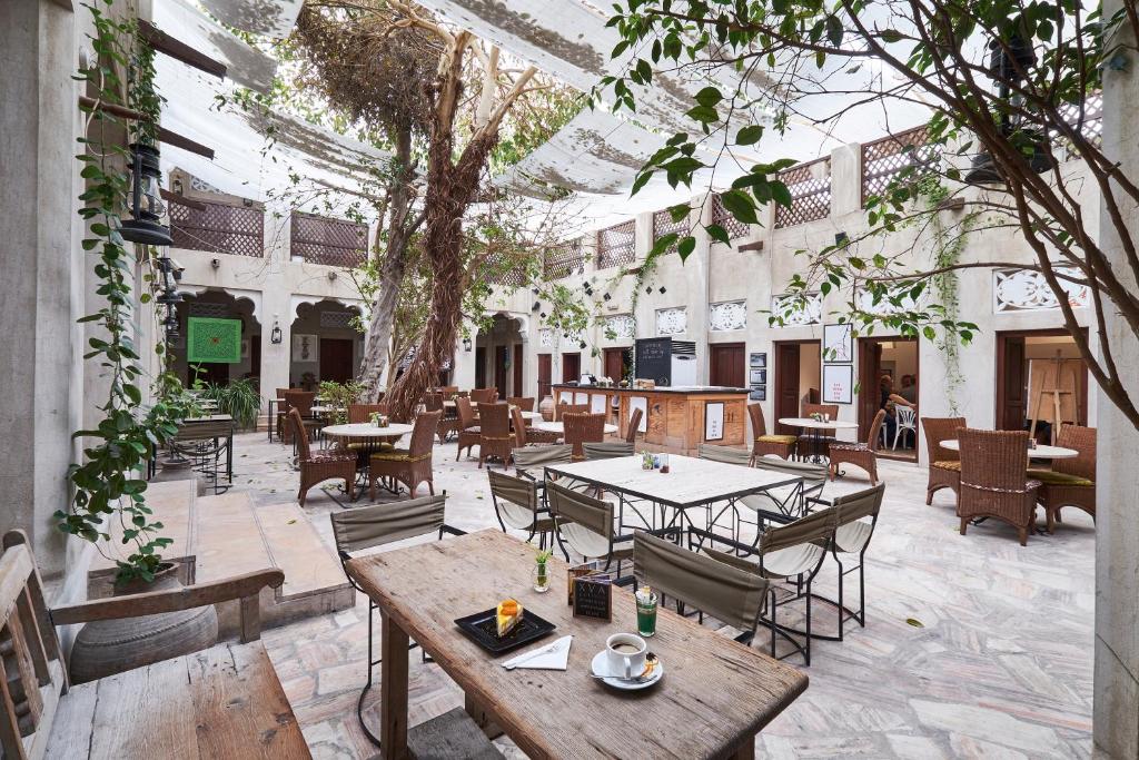 XVA Art Hotel Al Fahidi best boutique heritage art hotel courtyard Old Dubai Persian architecture